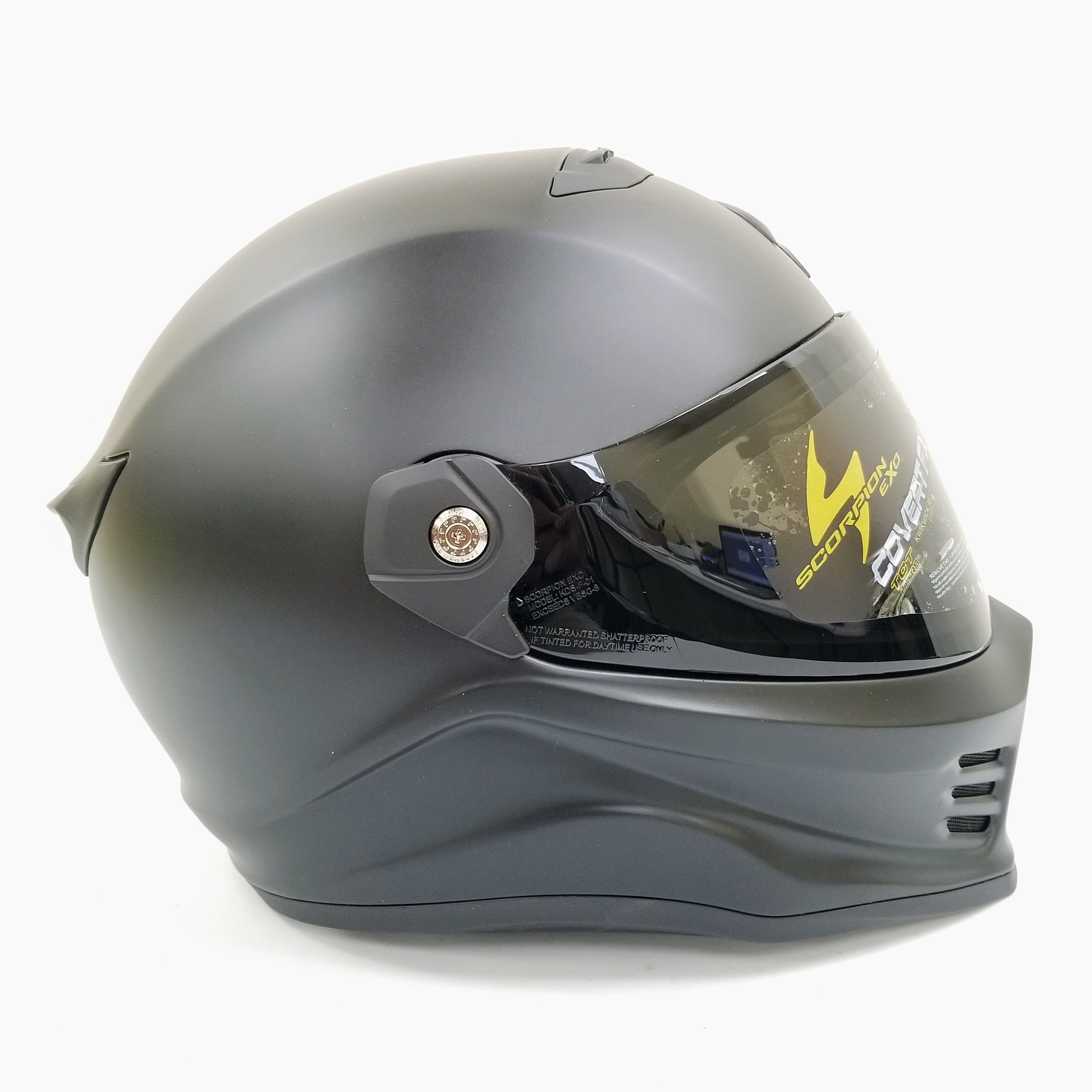 Scorpion Covert Fx Full Face Helmet (Matte Black, Large)