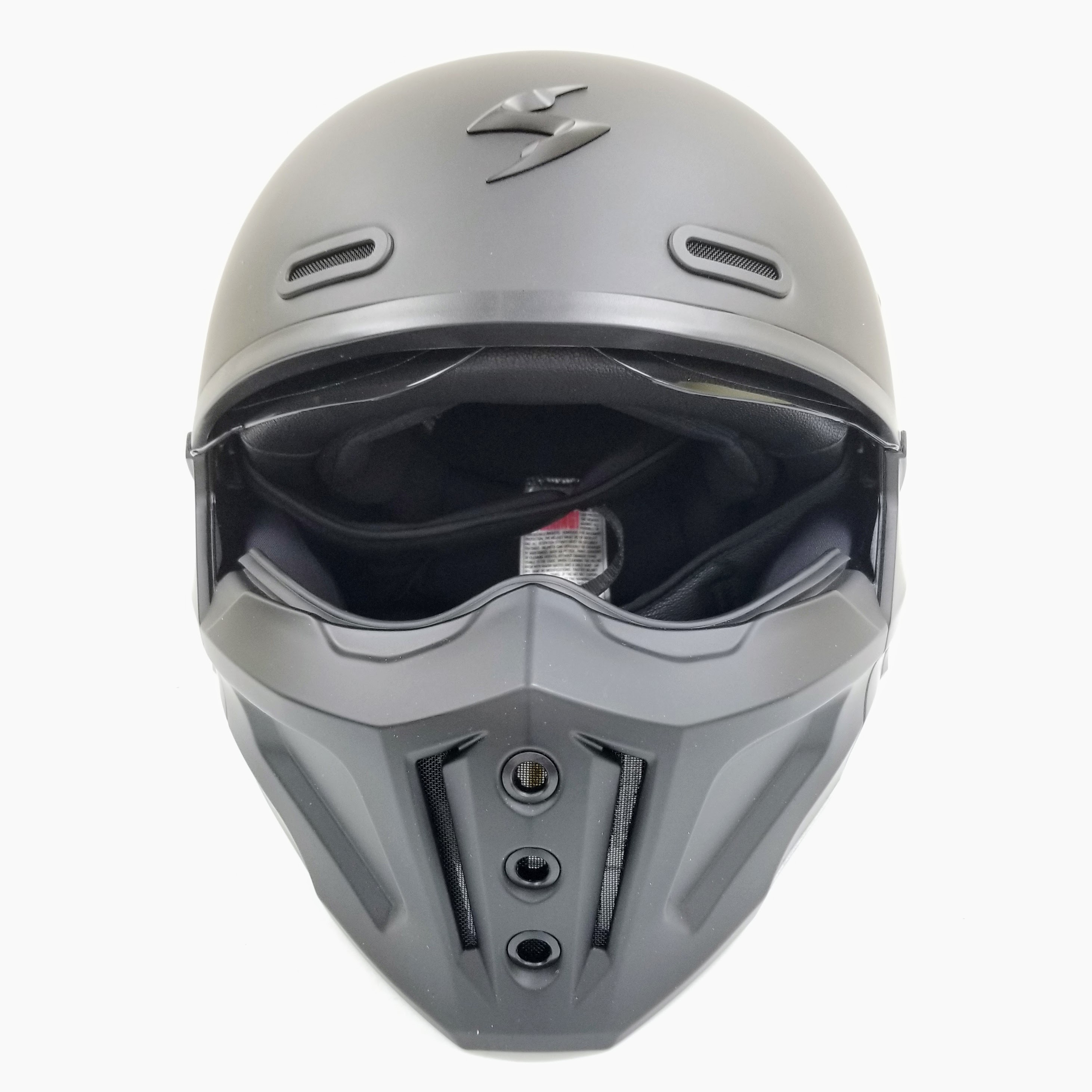 ScorpionEXO Covert X Open Face Half Shell 3/4 Helmet (Matte Black, X-Large)