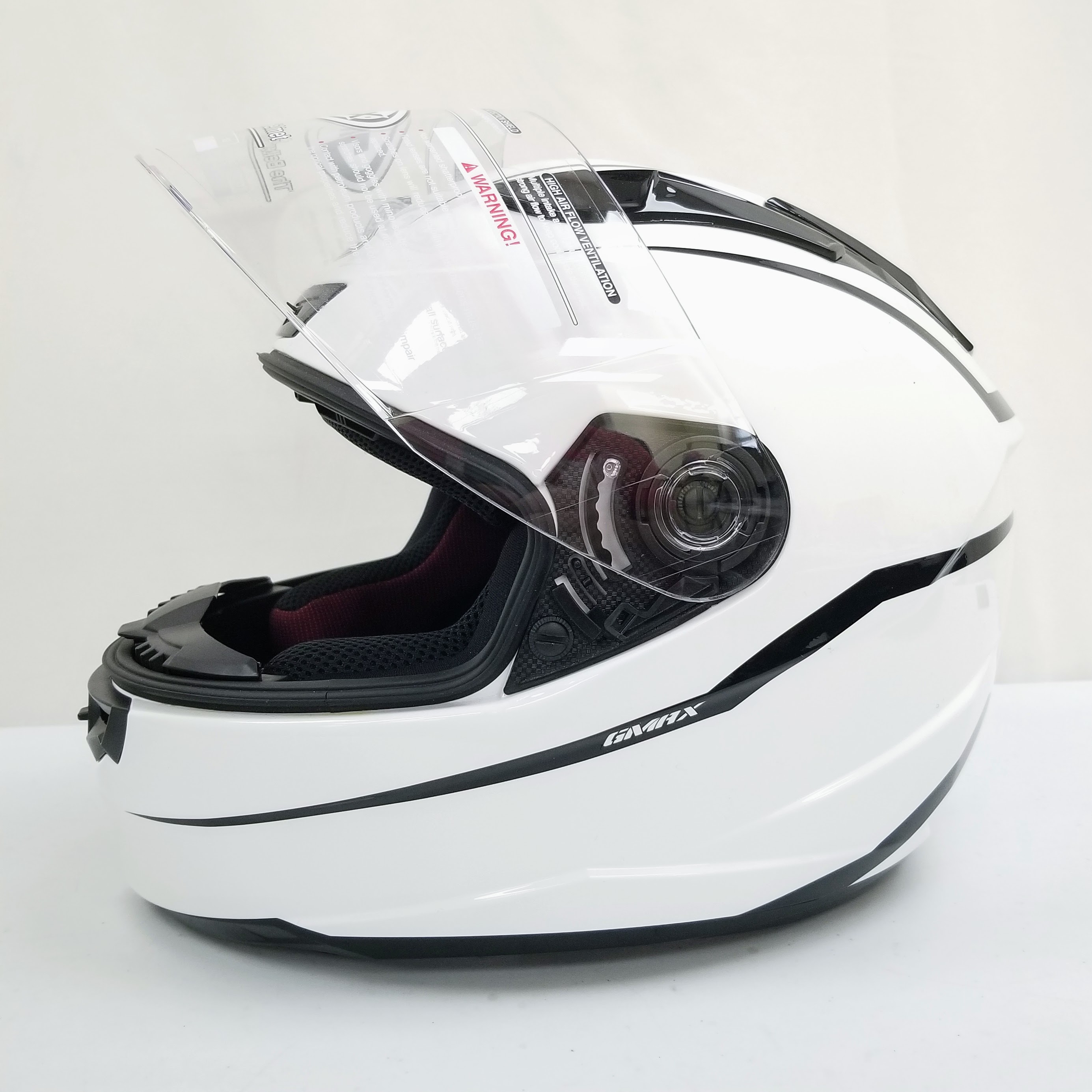 GMAX FF-88 Full-Face Street Helmet (White/Black, XX-Large)