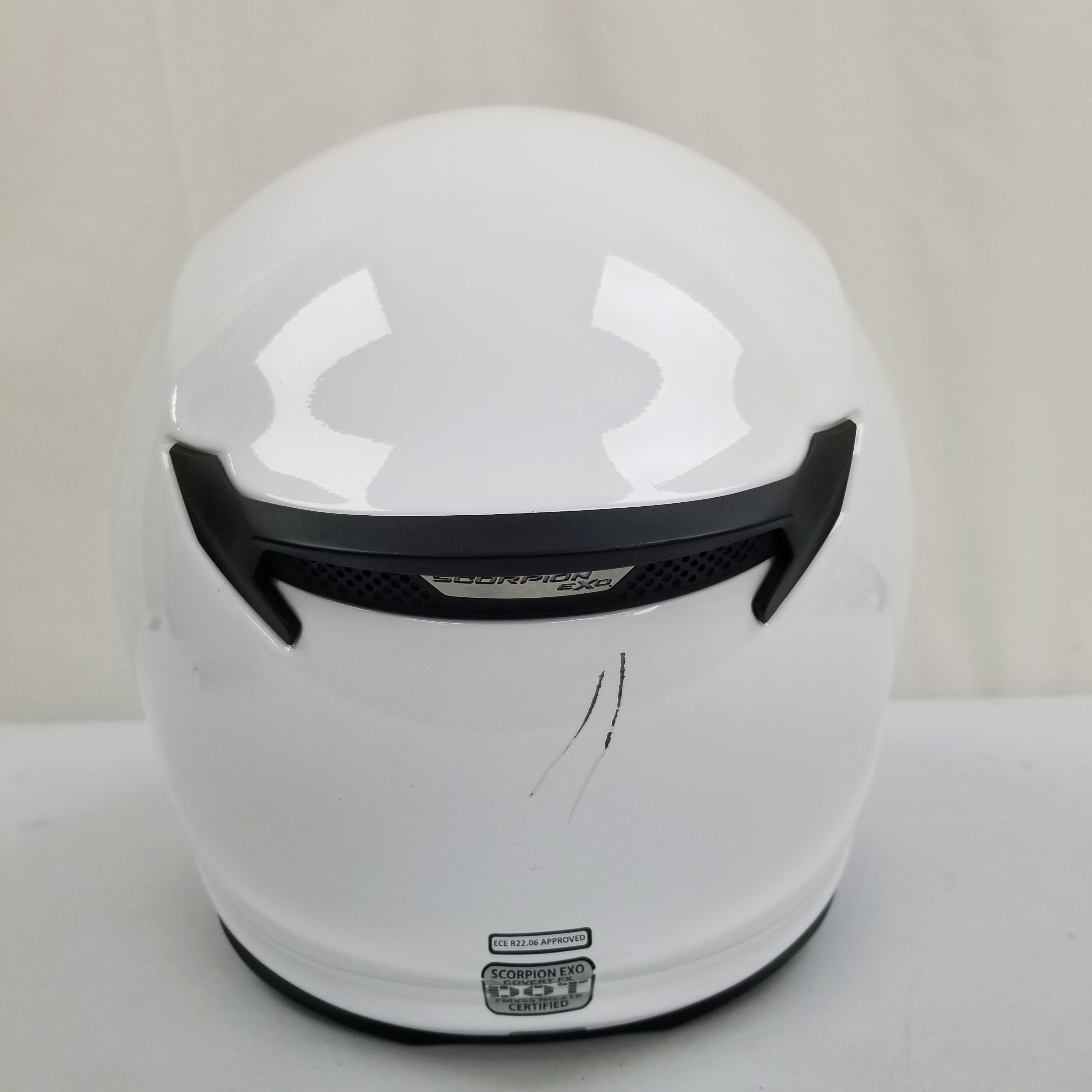 Scorpion Covert Fx Full Face Helmet (Gloss White, X-Large)