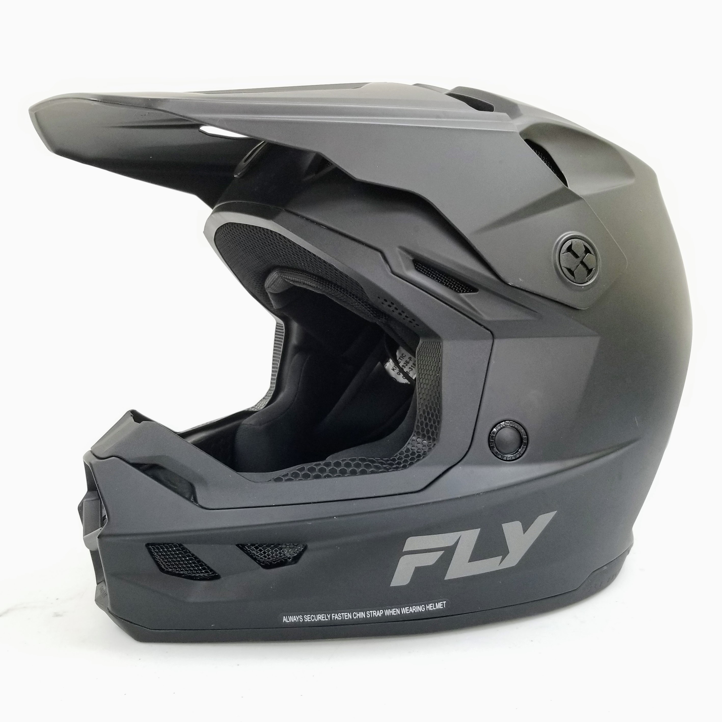 Fly Racing Adult Kinetic Solid Offroad Helmet (Matte Black, Small)