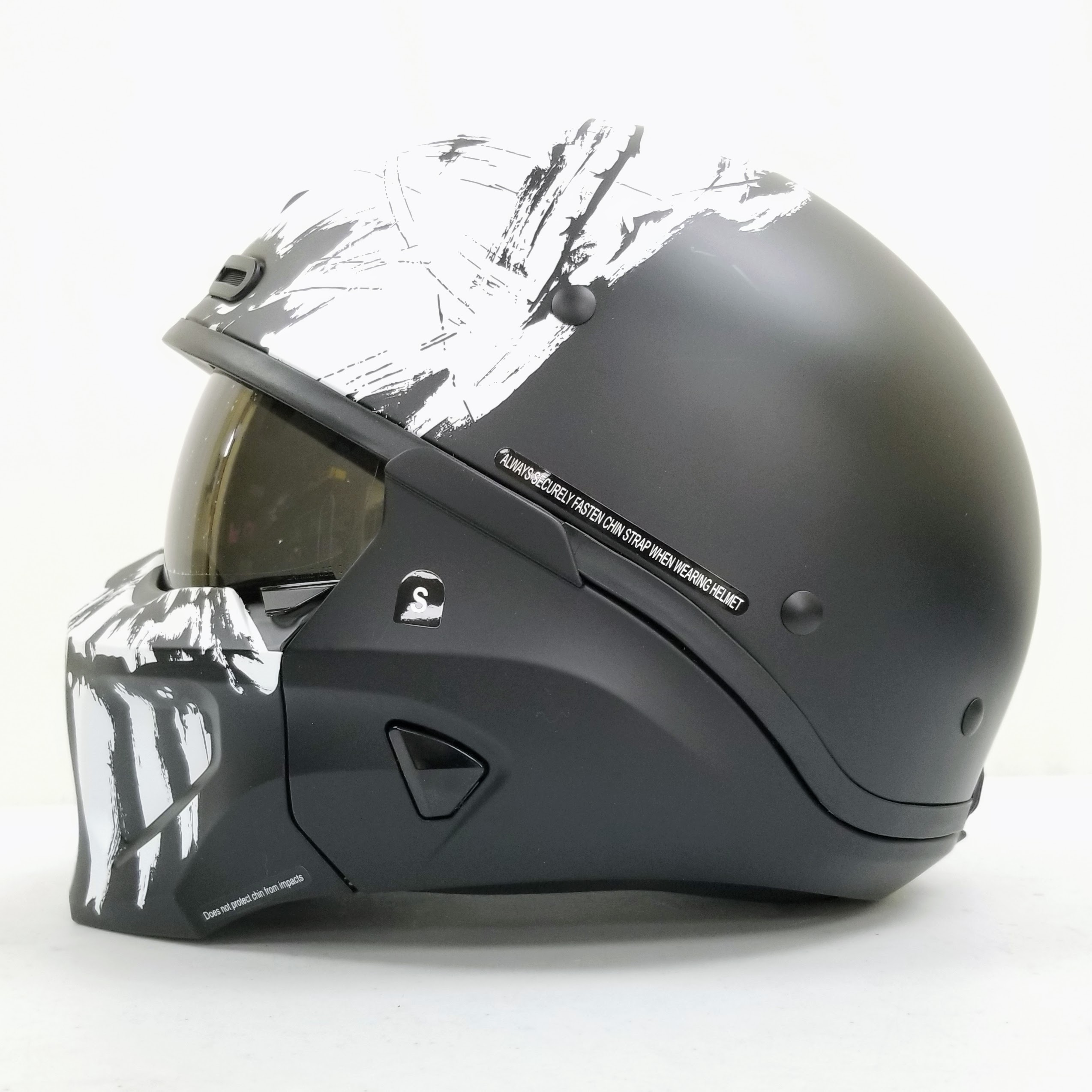 ScorpionEXO Covert X Open Face Half Shell 3/4 Helmet (Black, Small)