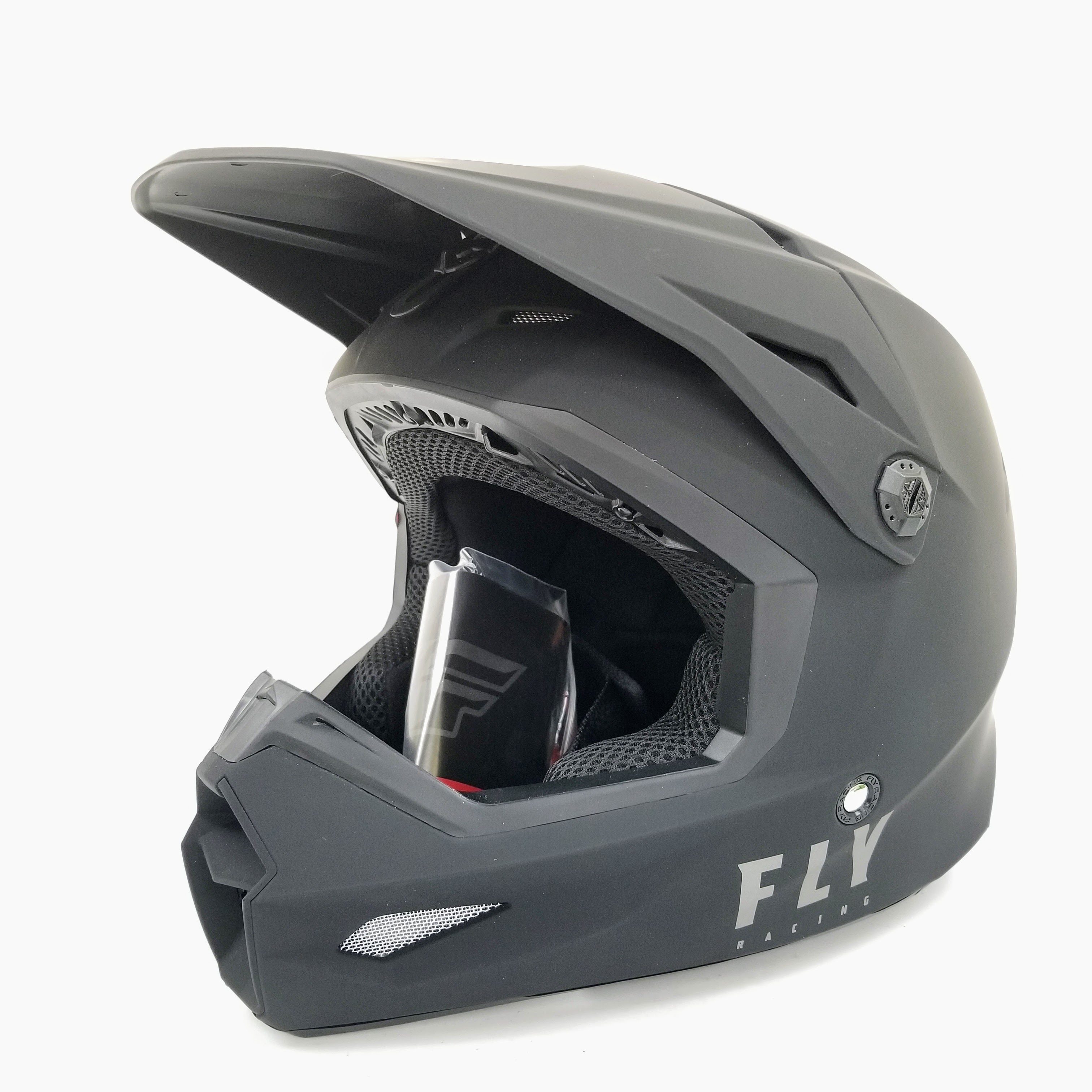 Fly Racing Kinetic Lite MX Helmet (Matte Black, Youth Large)