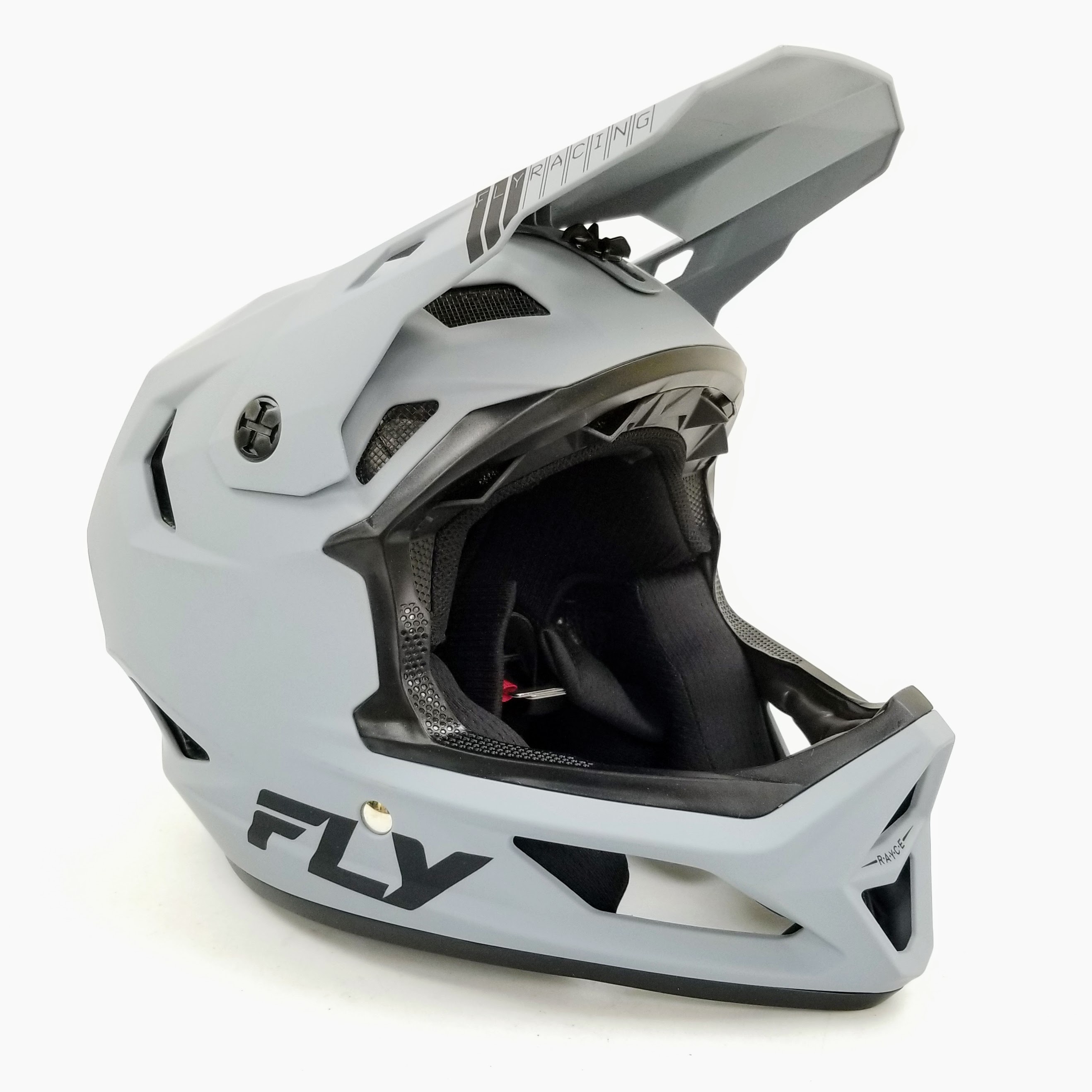 Fly Racing Rayce MTB/BMX Bicycle Helmet (Matte Grey, Youth Medium)
