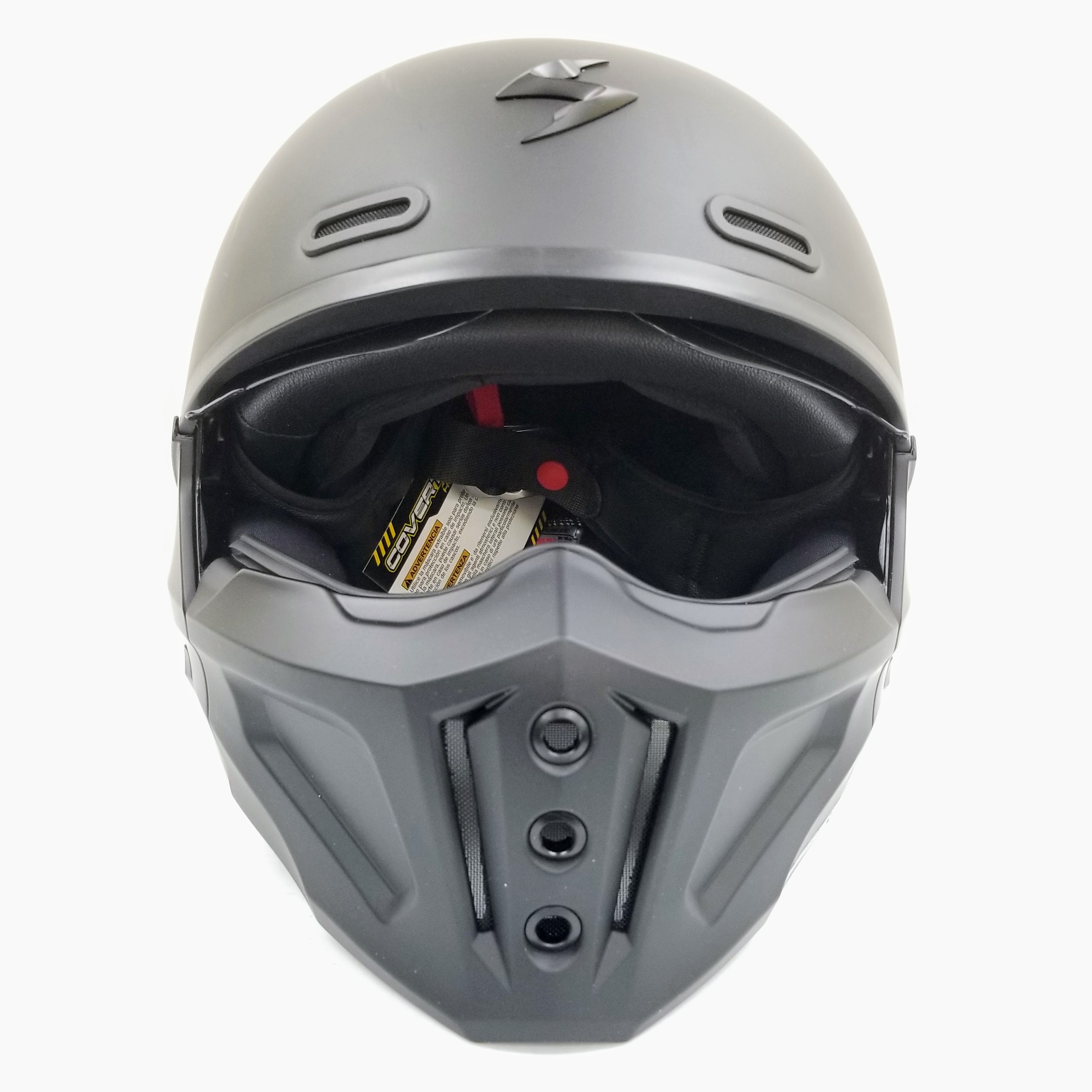 ScorpionEXO Covert X Open Face Half Shell 3/4 Helmet (Matte Black, Large)