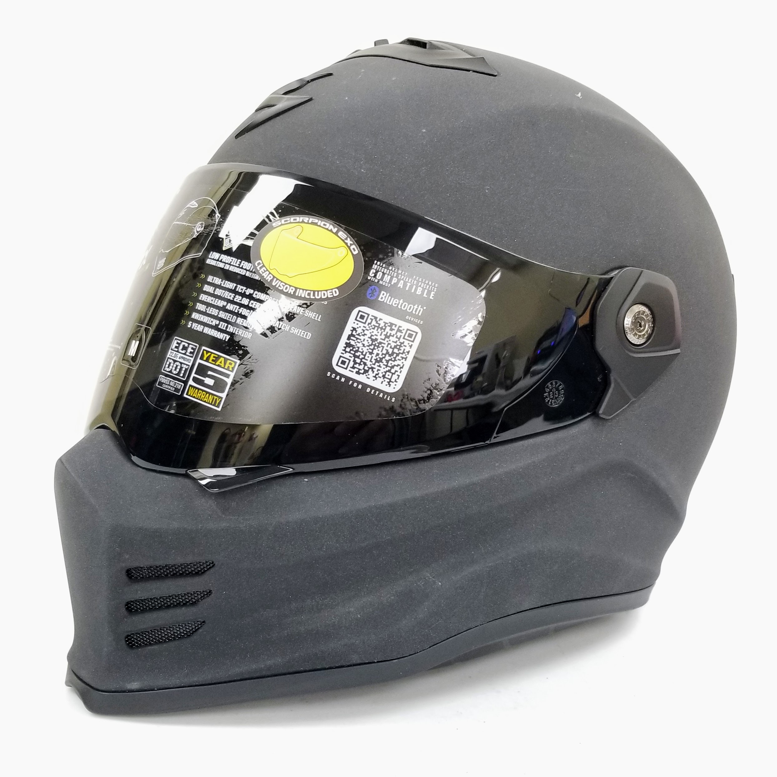 Scorpion Covert Fx Full Face Helmet (Graphite, Medium)