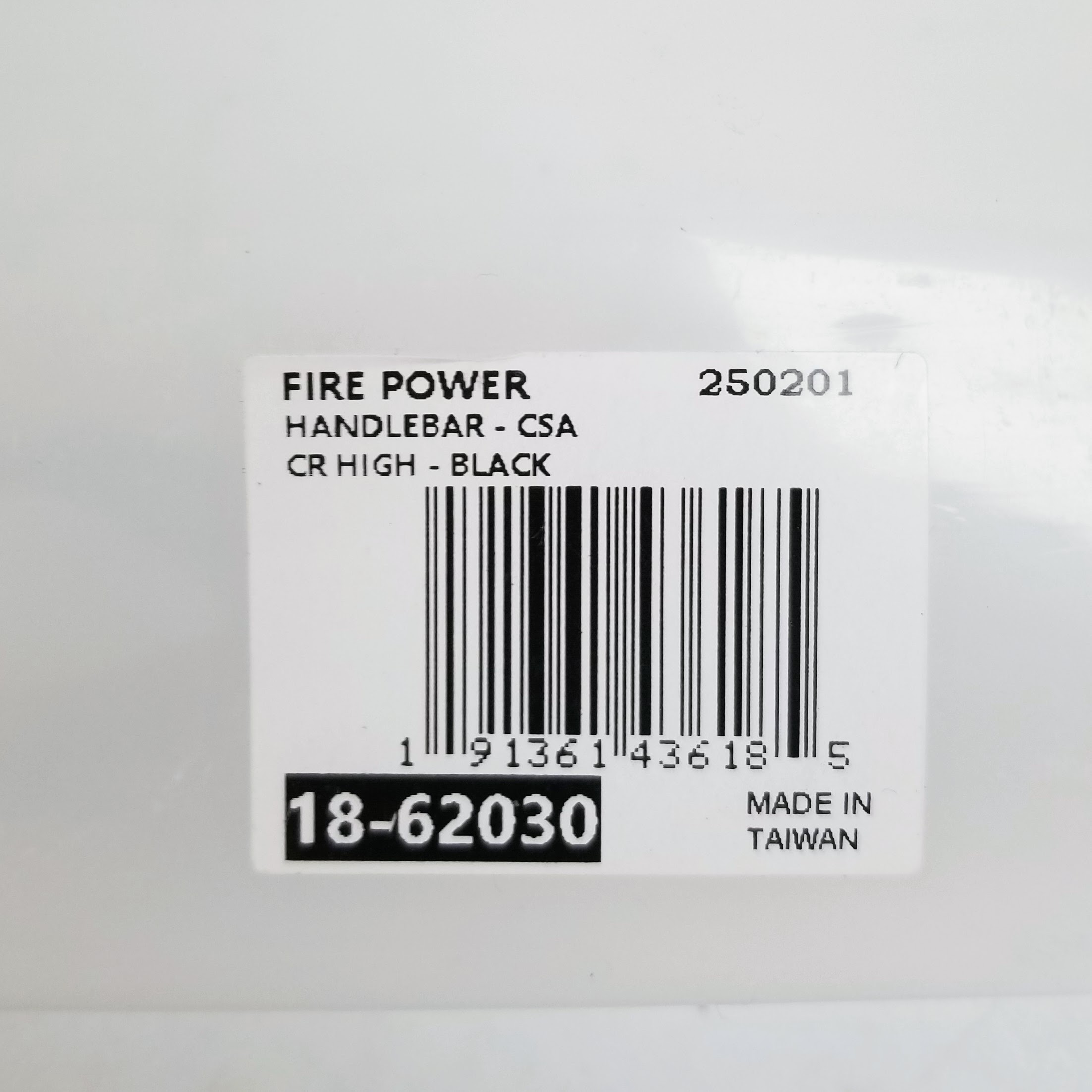 Fire Power Handlebar - CSA CR High, Black