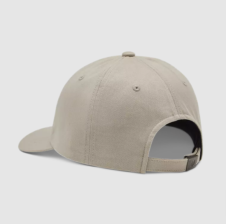 Fox Racing Wordmark Adjustable Hat, Cream