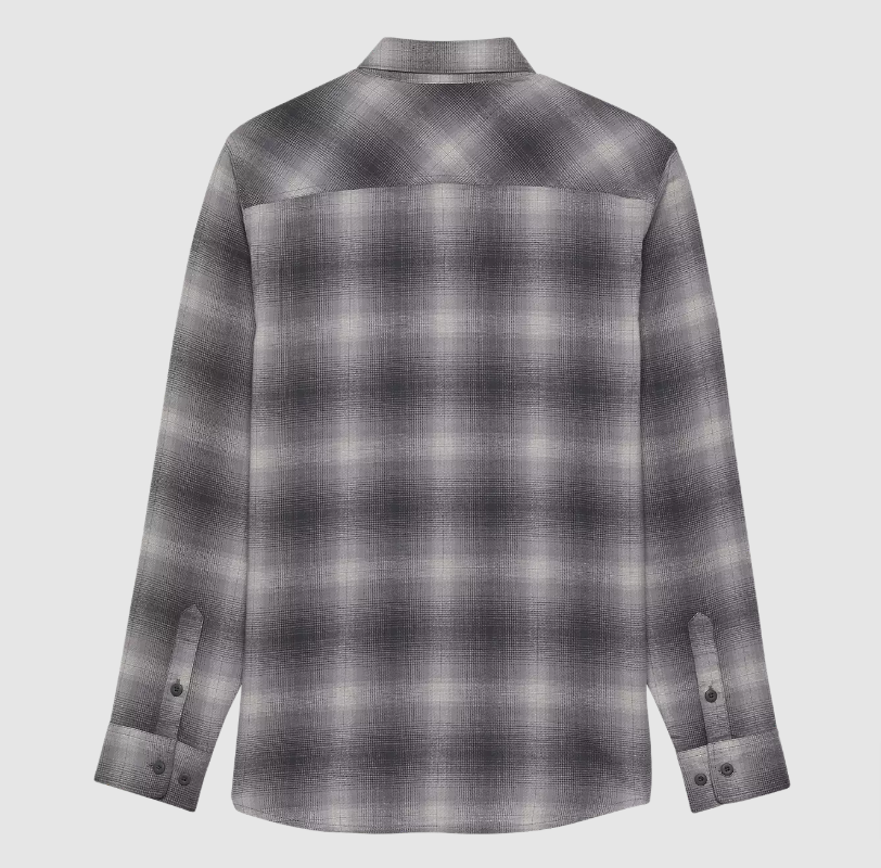 Fox Racing Medium Survivalist Flannel Shirt, Light Grey