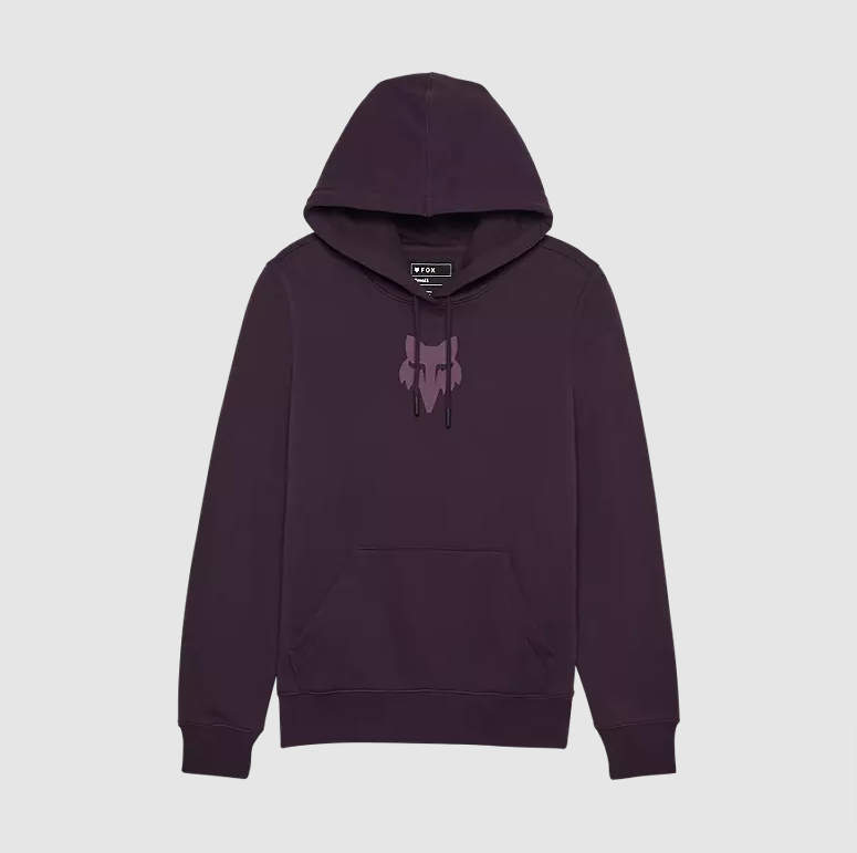 Fox Racing Womens Fox Head Small Pullover Hoodie, Dark Purple