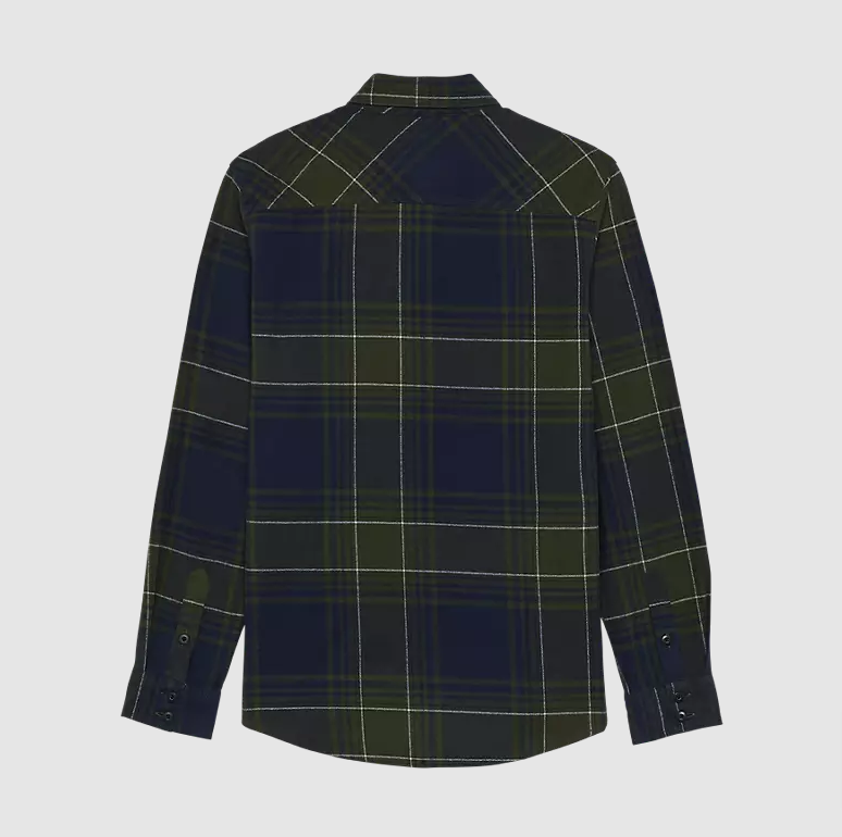 Fox Racing Traildust Flannel Shirt Size Medium, Midnight Blue
