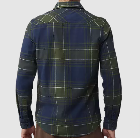 Fox Racing Traildust Flannel Shirt Size Medium, Midnight Blue