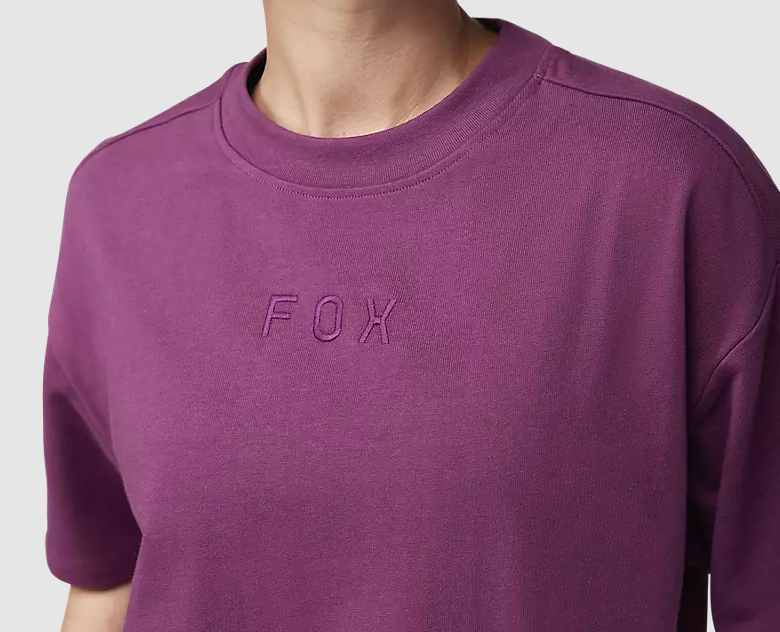 Fox Racing Womens Wordmark Premium Tee Size Medium, Sangria