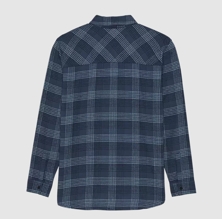 Fox Racing Womens Small Survivalist Stretch Flannel Shirt, Dark Vintage Blue