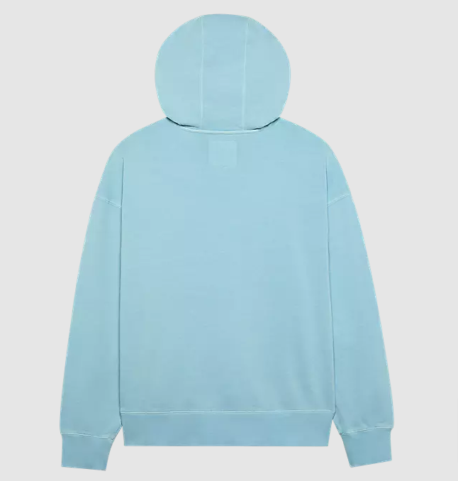 Fox Racing Wordmark Medium Oversized Pullover Hoodie, Light Blue