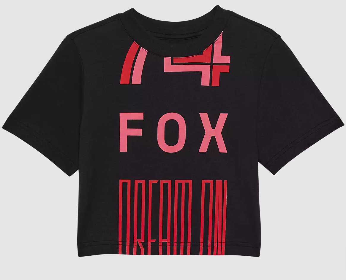 Fox Racing Womens Race Spec Baby Tee Size Small, Black