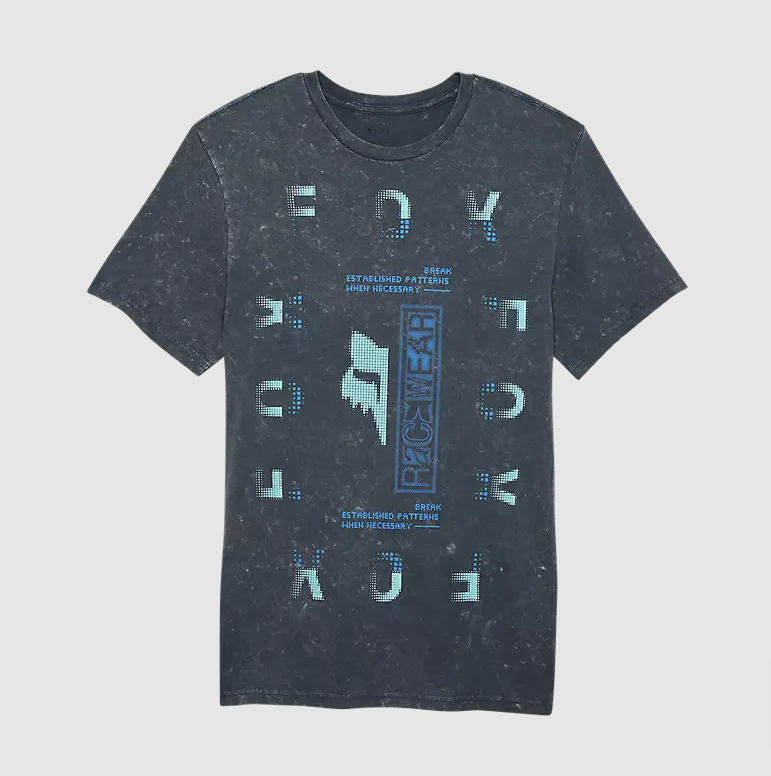 Fox Racing Throttle Premium Tee Size Medium, Dark Vintage Blue