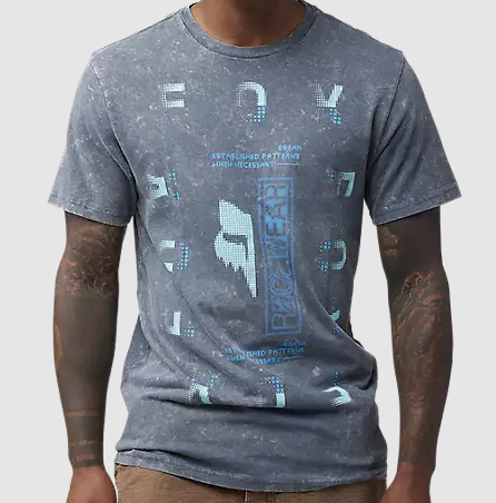 Fox Racing Throttle Premium Tee Size Medium, Dark Vintage Blue