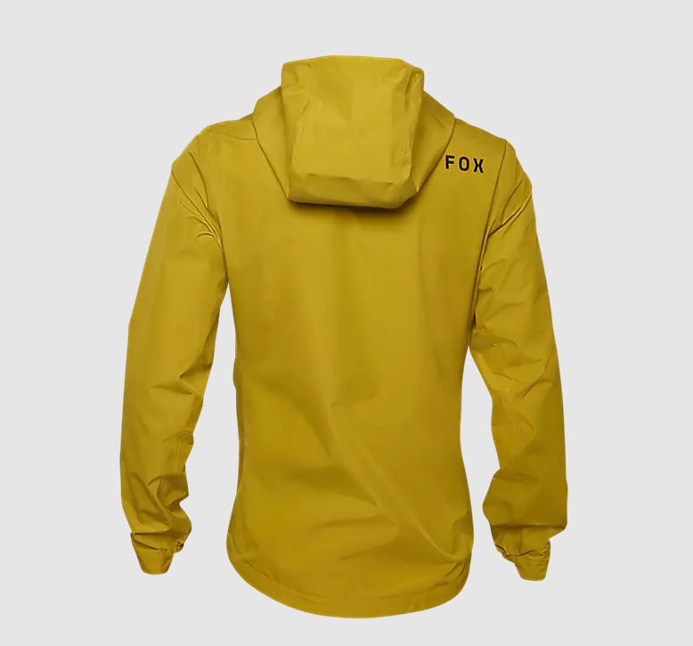 Fox Racing Ranger 2.5-Layer Water Jacket Size Medium, Mustard Yellow
