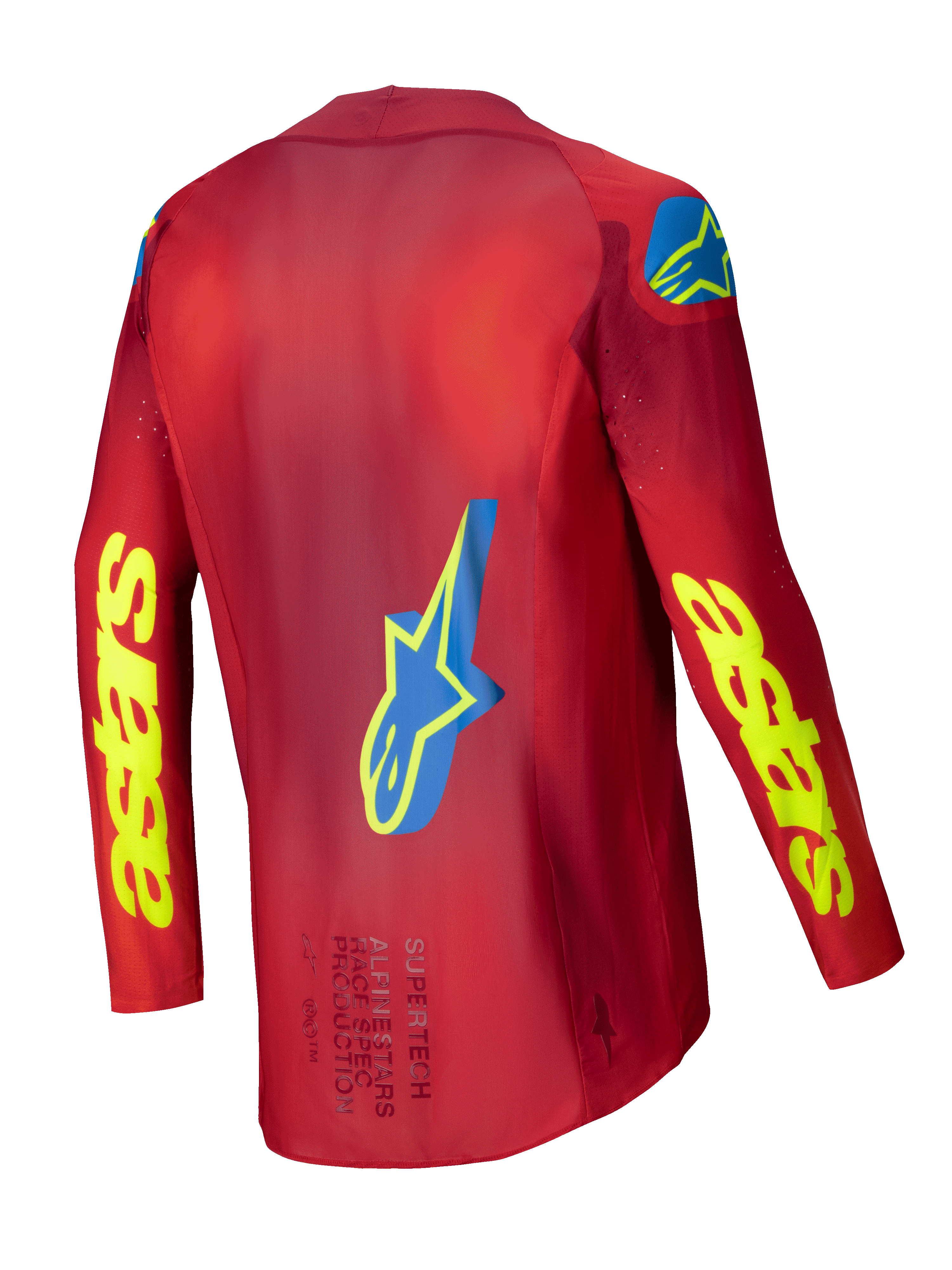 Alpinestars Supertech Maker MX Jersey (Bright Red/Yellow Fluo, X-Large)