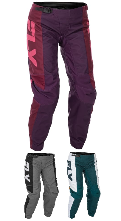Fly Racing Women's F-16 Pants – Lightweight Motocross Riding Gear, Adjustable