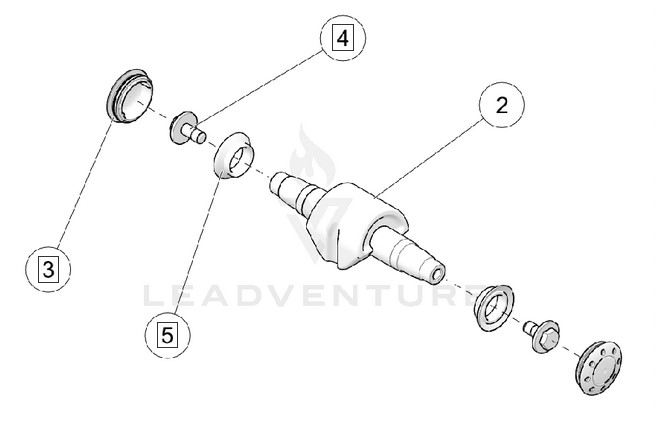 Camso Replacement 4S1 Wheel Axle Kit (7015-00-8730)
