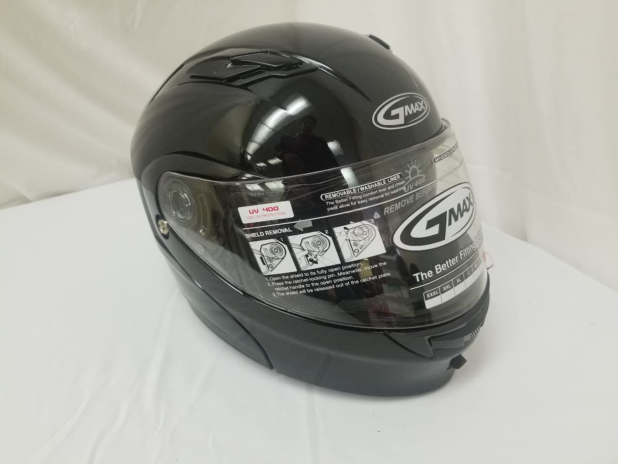 GMAX MD-01 Dual Sport Modular Helmet (Black, X-Small)