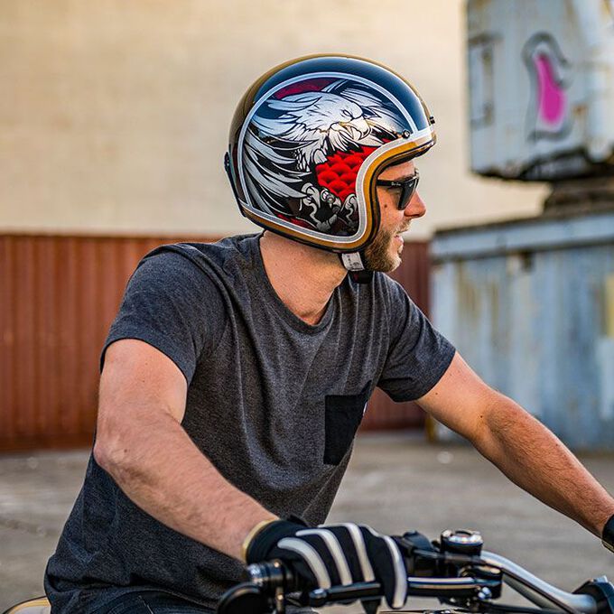 Bell Custom 500 Carbon 3/4 Helmet - 3/4 Helmet for Motorcycle Riding