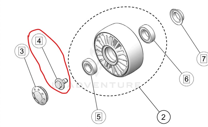 Camso Replacement M10-1.5X25 Wheel Center Bolt (1033-10-2026)