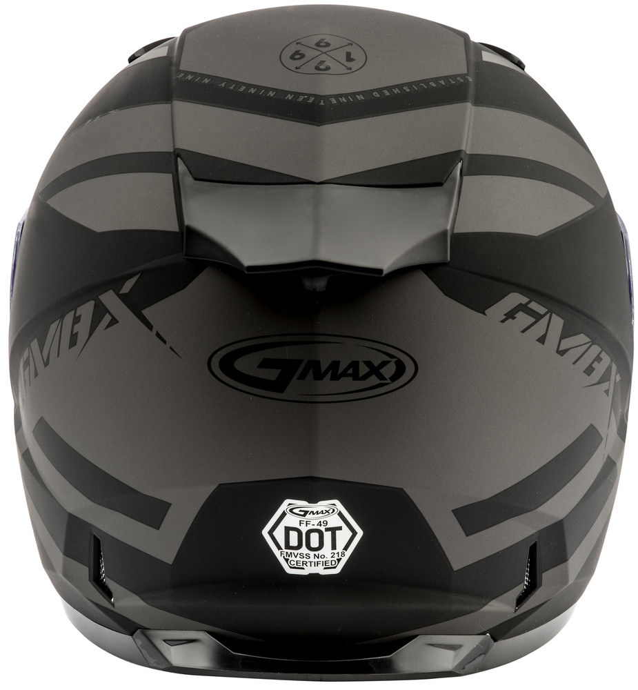 GMAX FF-49 Full-Face Berg Snow Helmet (SZ Large, Matte Black/Silver)