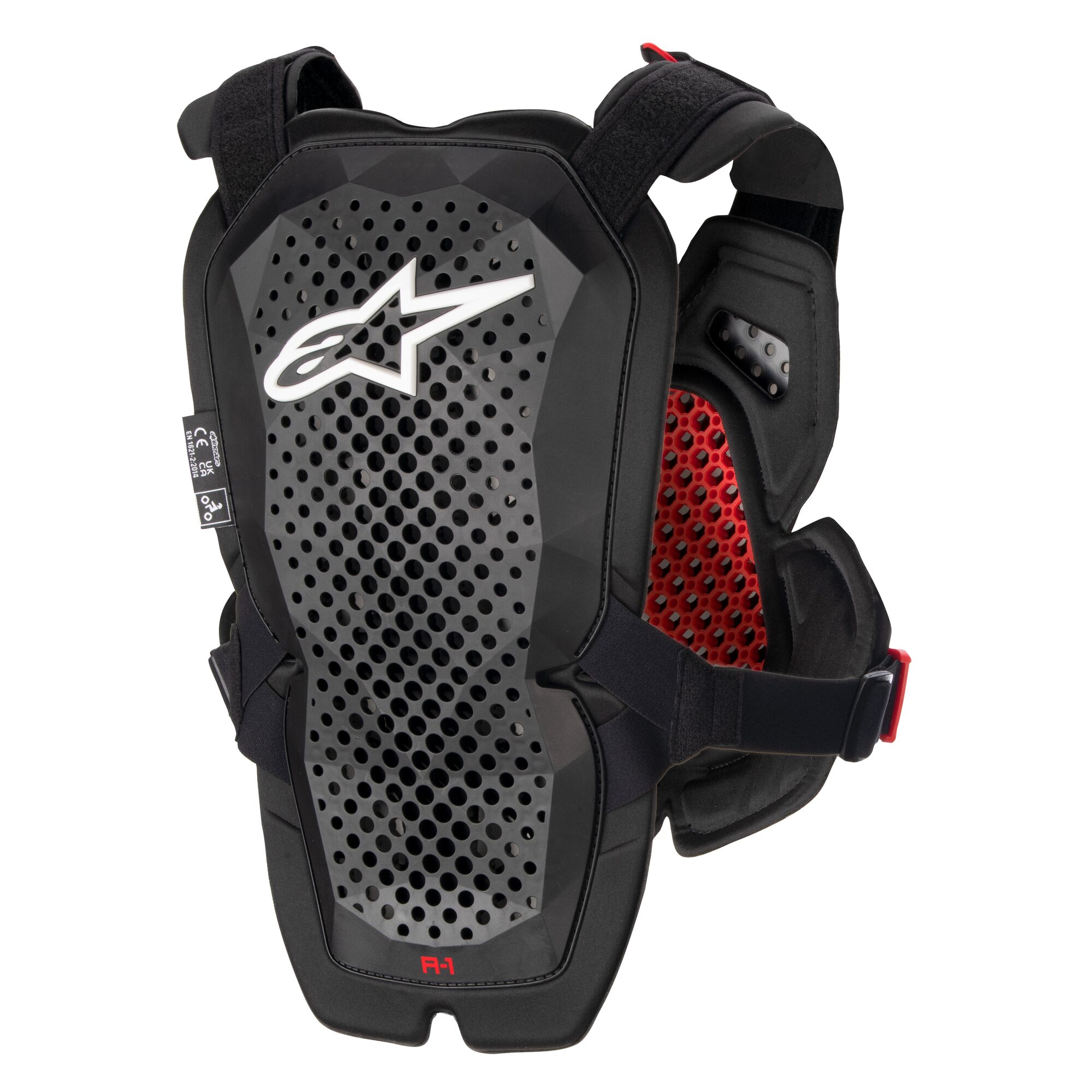 Alpinestars A-1 Pro Chest Protection (Anthracite Black Red, Medium/Large)