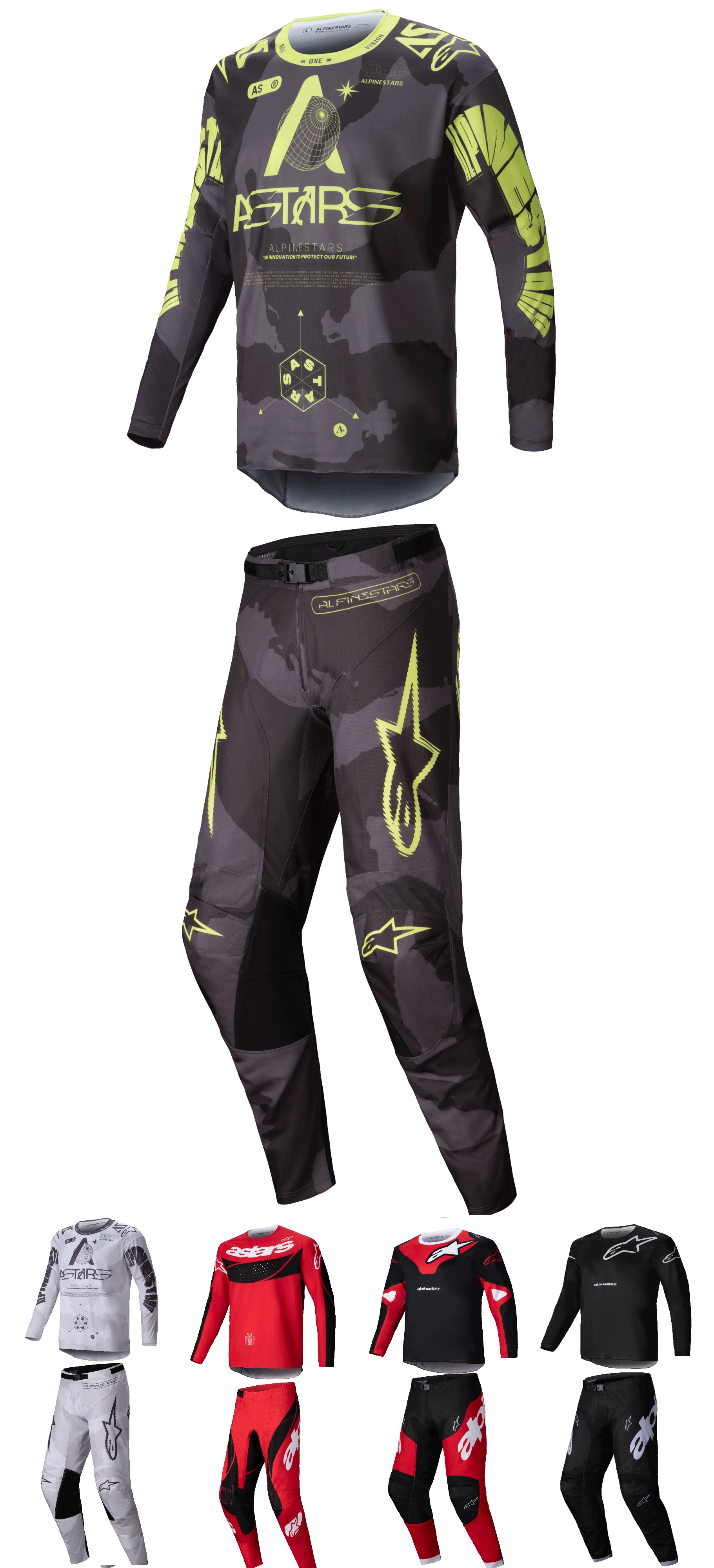 Alpinestars Racer Veil/Hollow/Graphite Men's  Motocross Jersey