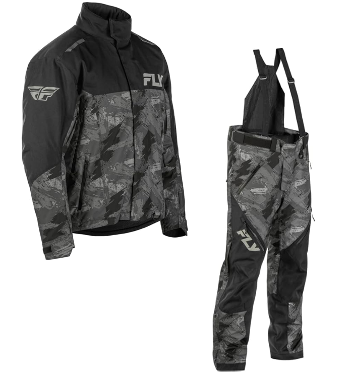 Fly Racing SNX Pro Snowmobile Suit Men’s Jacket & Bib Set with Liners - Picture 2 of 41