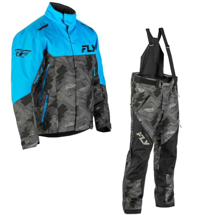 Fly Racing SNX Pro Snowmobile Suit Men’s Jacket & Bib Set with Liners - Picture 10 of 41