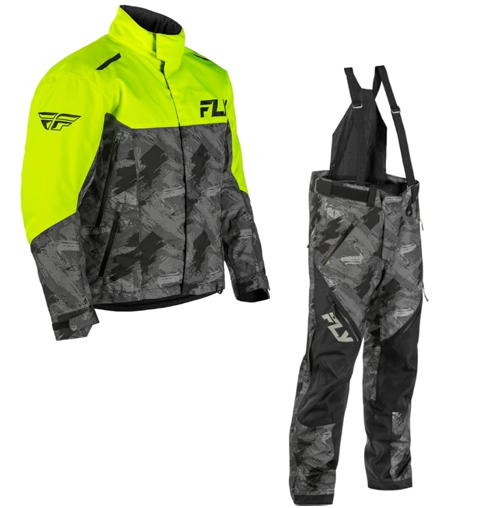 Fly Racing SNX Pro Snowmobile Suit Men’s Jacket & Bib Set with Liners - Picture 18 of 41