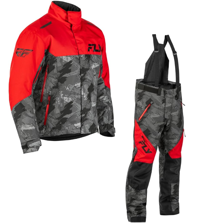 Fly Racing SNX Pro Snowmobile Suit Men’s Jacket & Bib Set with Liners - Picture 34 of 41