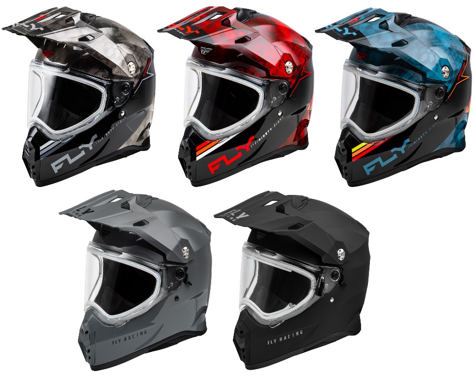 Fly Racing Trekker Cold Weather Snow / ATV / Off-Road Motorcycle Helmet Dual