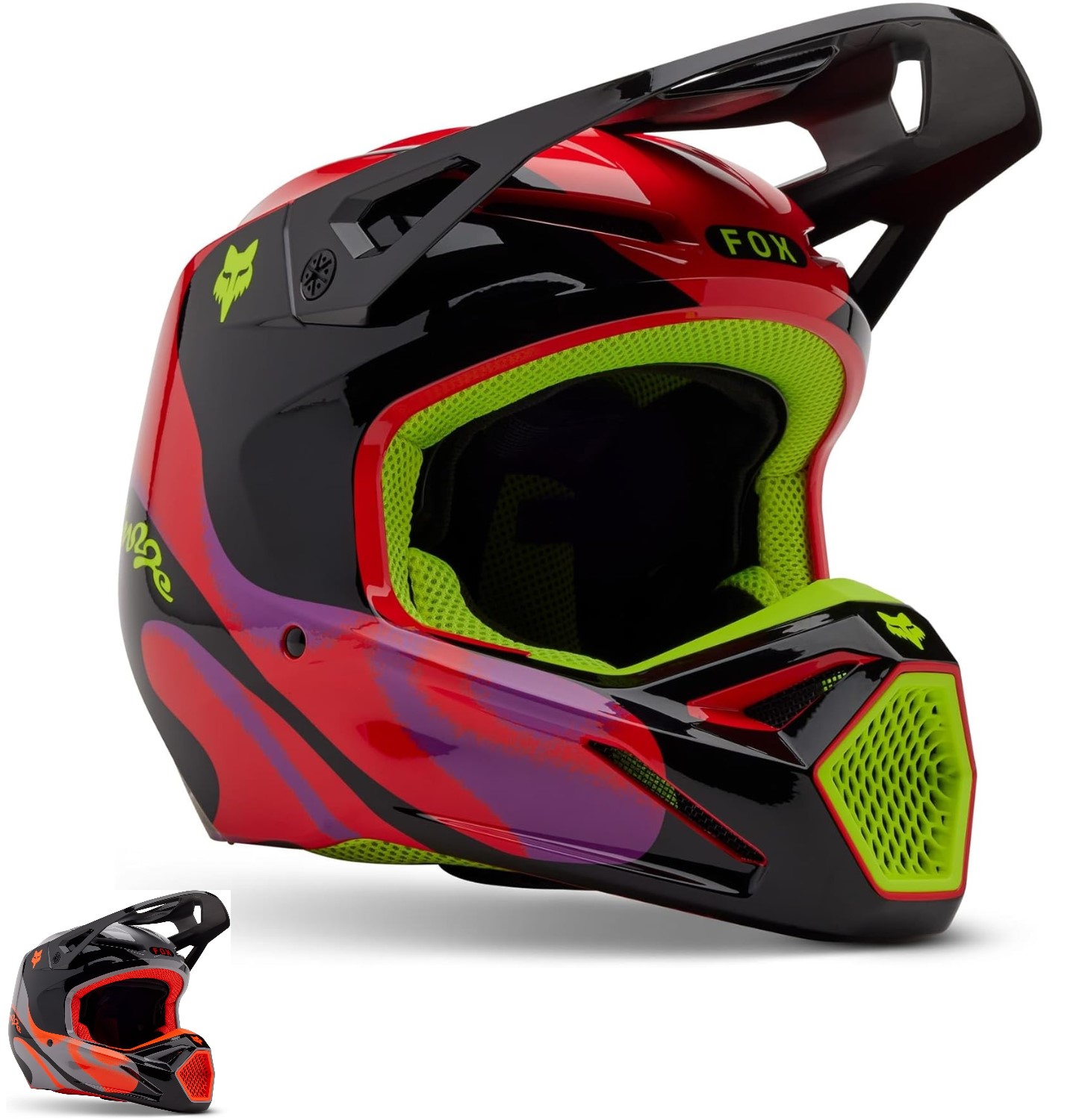 Fox Racing V1 Emotion MX/ATV/UTV/MTB Helmet
