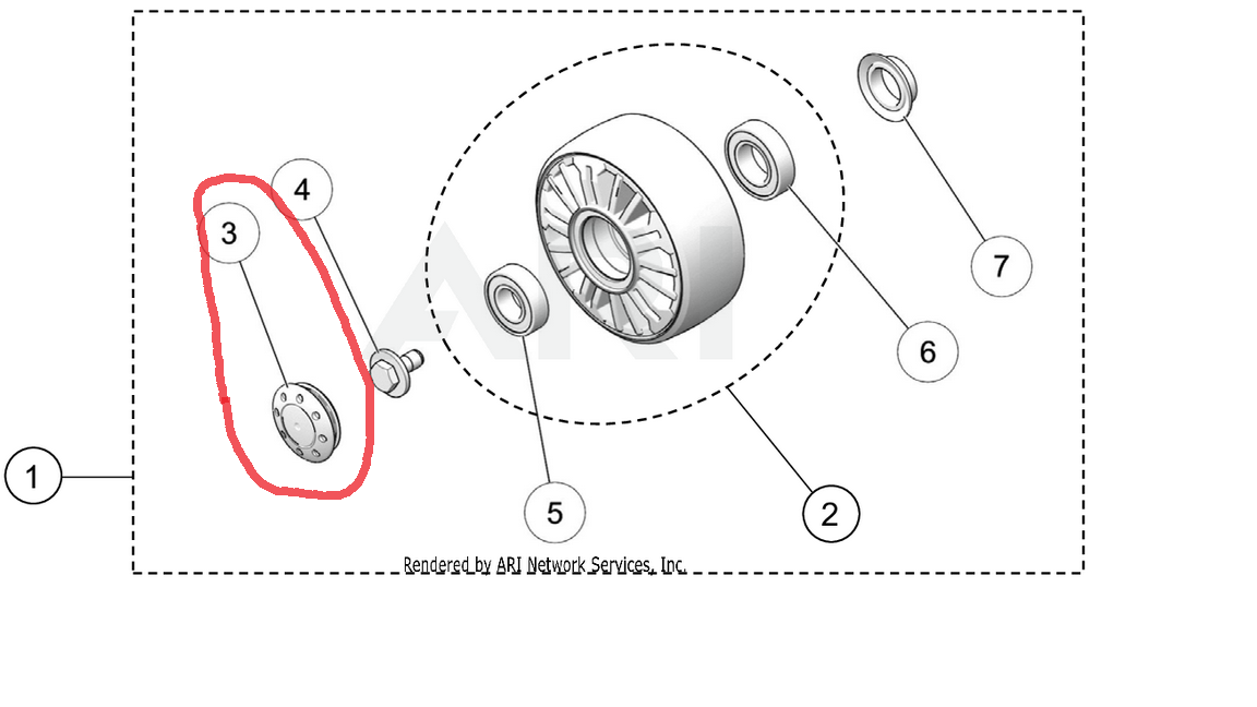 Camso Replacement Rubber Wheel Cap (1017-00-0042)