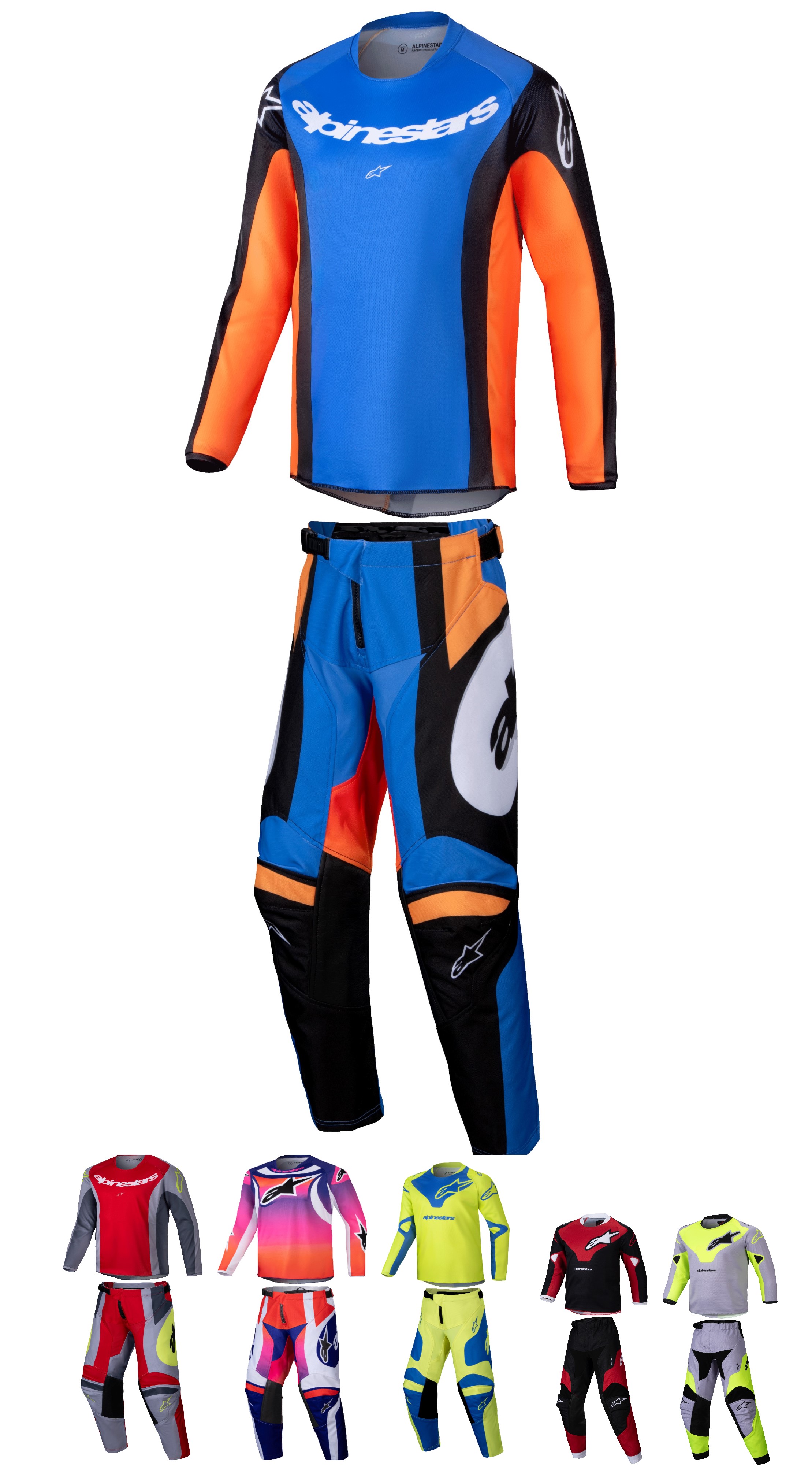 Alpinestars Youth/Kids Racer Melt/Veil/Wurx Pant and Jersey Combo