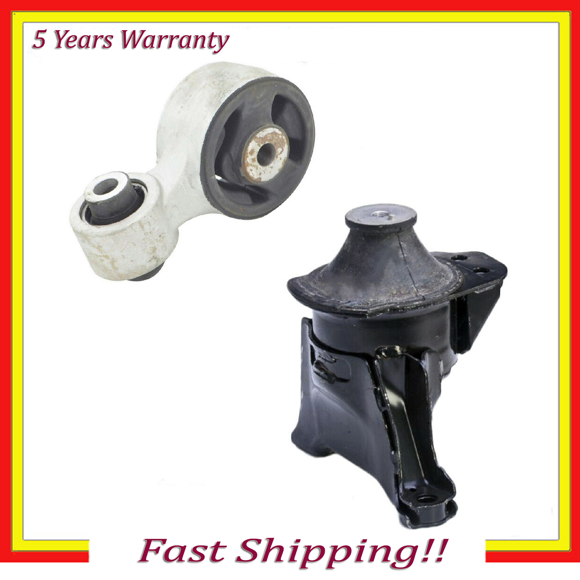 Front R Motor & Lower Torque Strut Mount w/o Bracket For Honda Civic 2