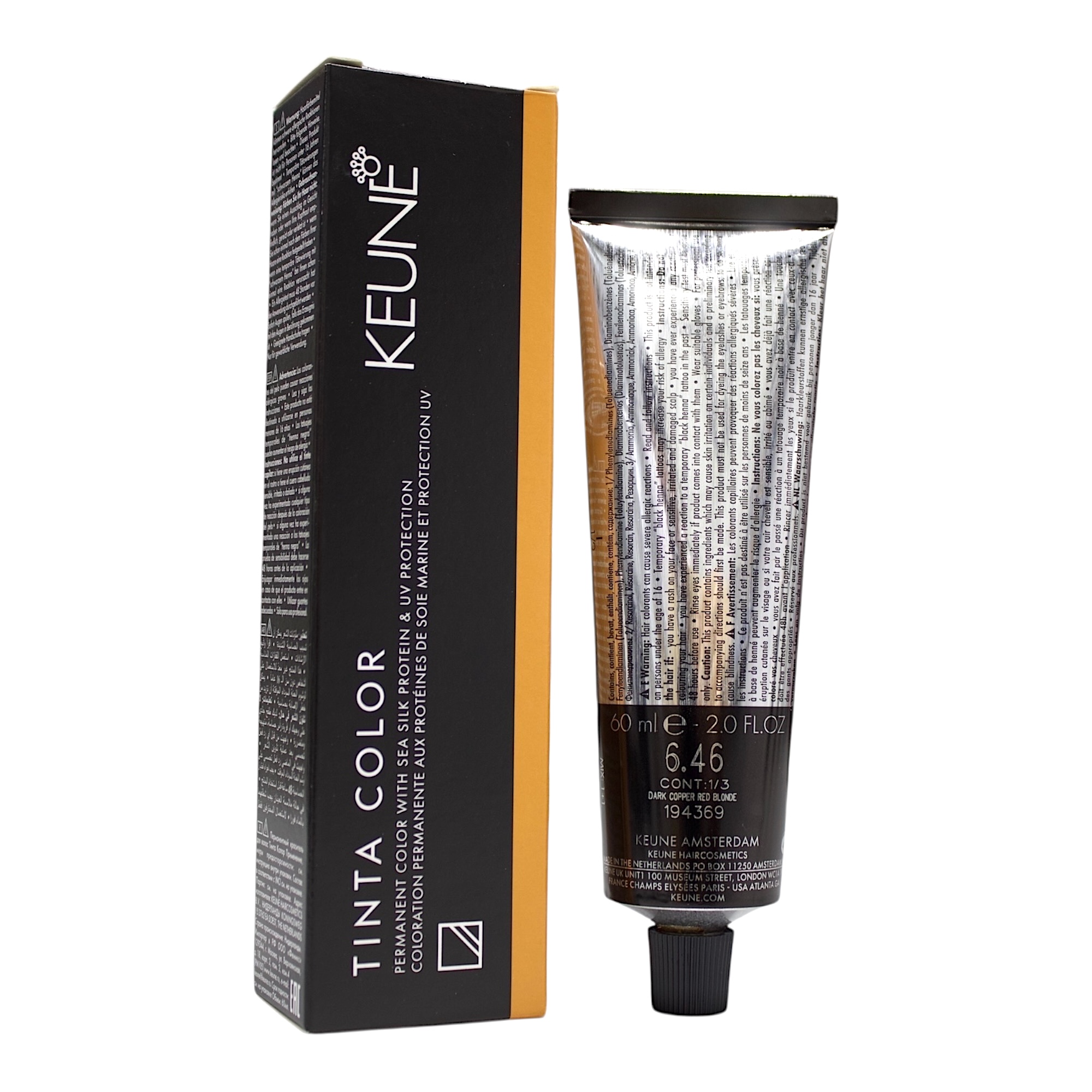 Keune Tinta Color 6.46 Permanent Color Dark Copper Red Blonde 2 Oz