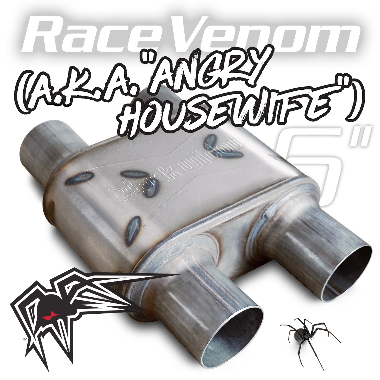 BLACK WIDOW EXHAUST Black Widow Exhaust® RACE VENOM SERIES 2.5'/2.5