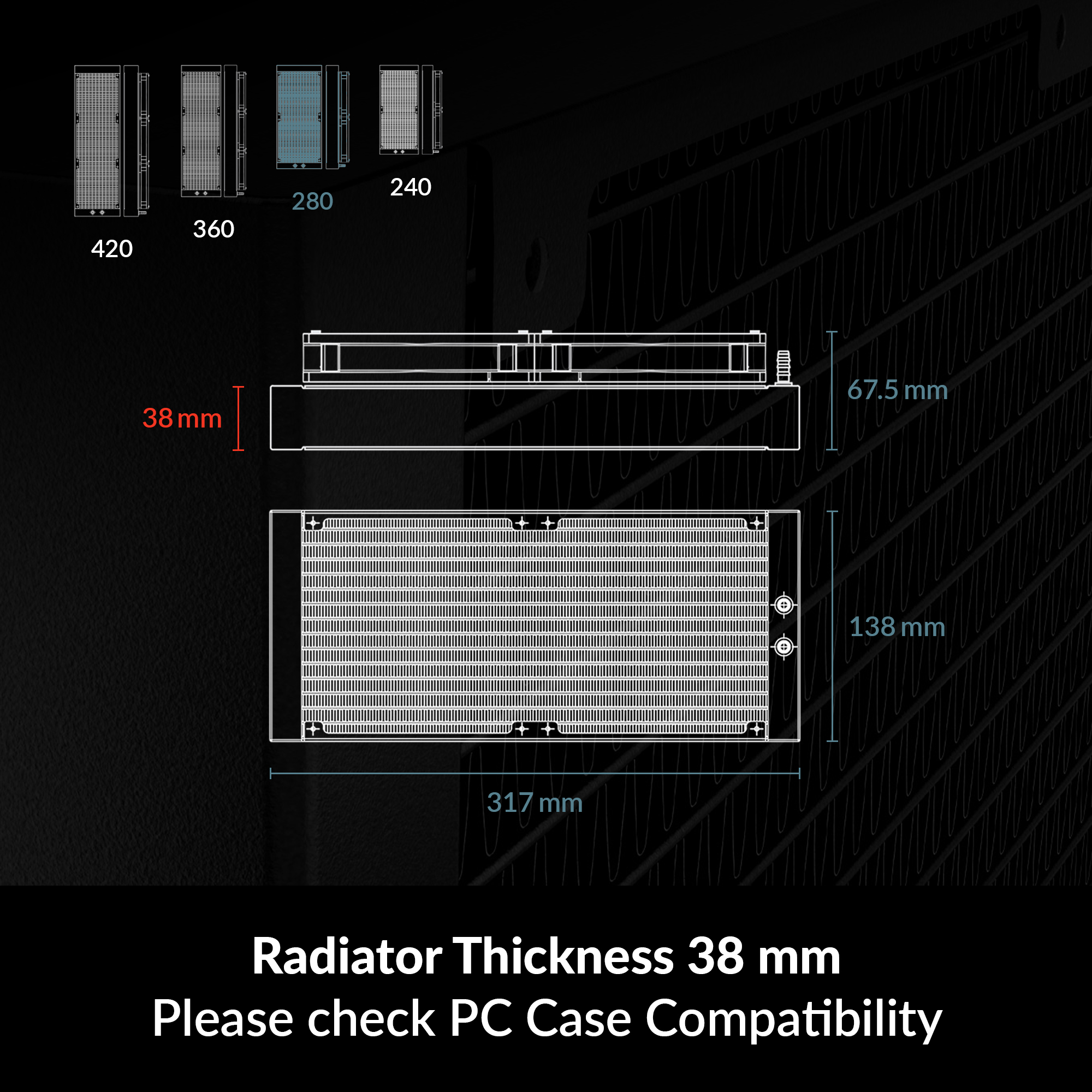 ARCTIC Liquid Freezer III 280 black PC Water Cooler AIO Cooling CPU Intel AMD - Afbeelding 7 van 8
