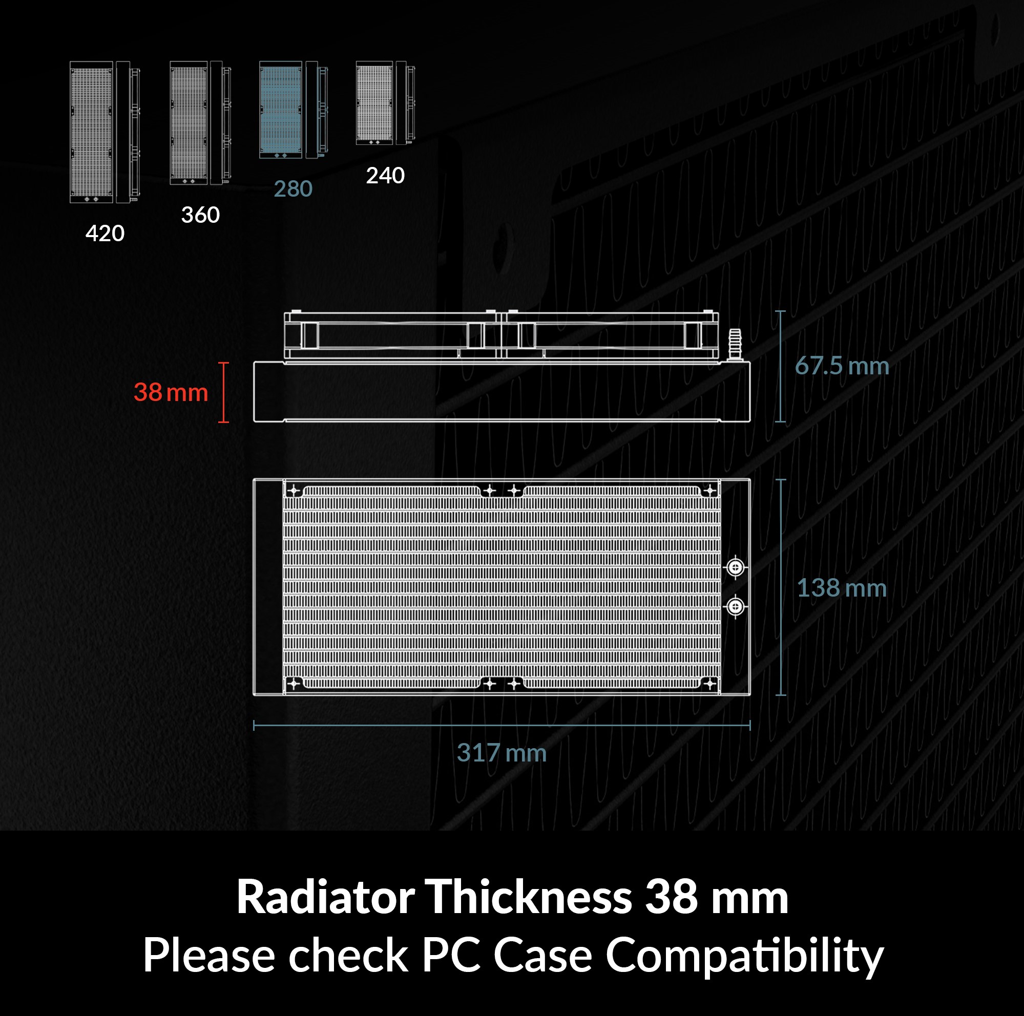 ARCTIC Liquid Freezer III 280 black PC Water Cooler AIO Computer Cooling CPU - Afbeelding 9 van 10