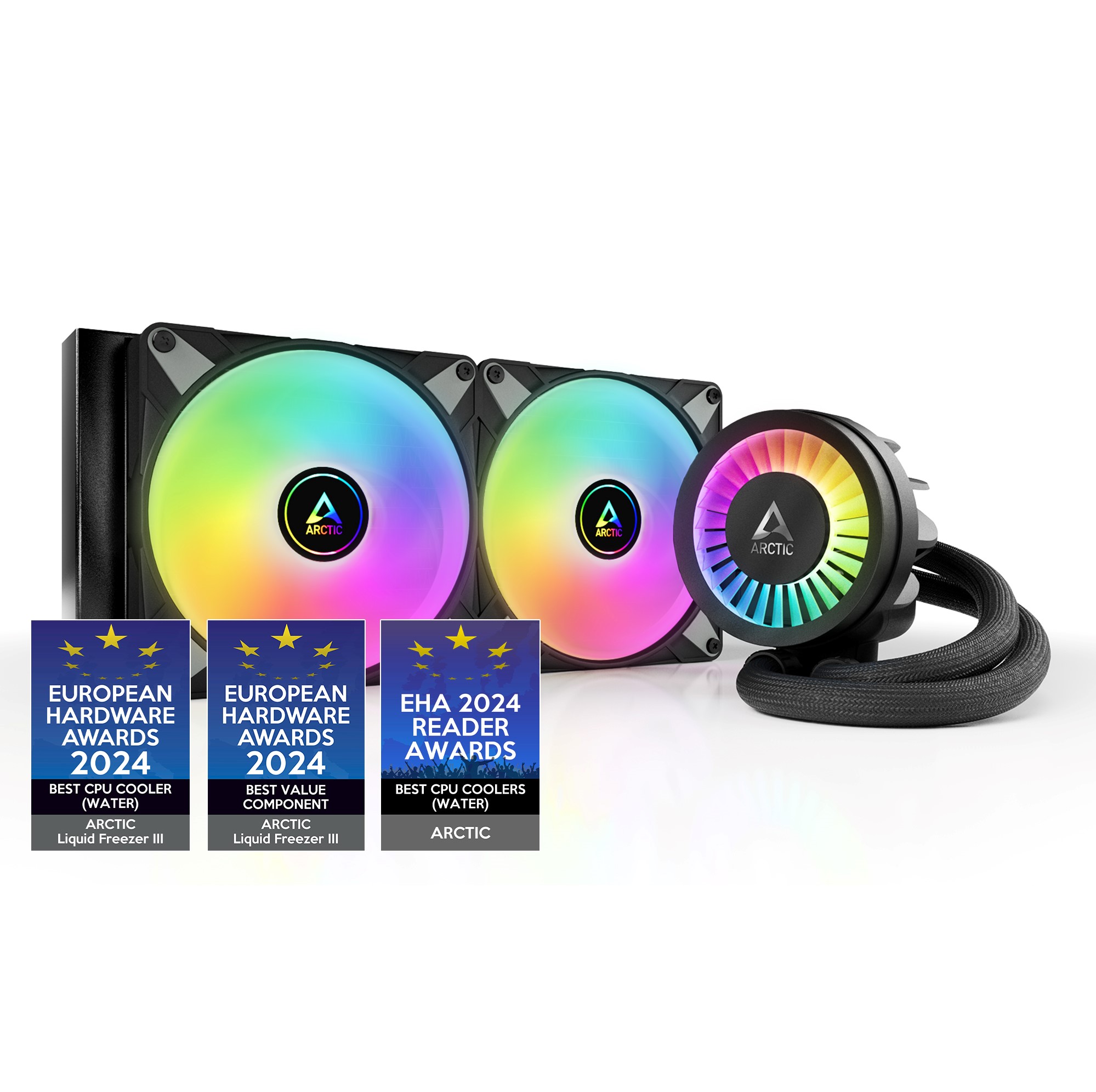 ARCTIC Liquid Freezer III 280 A-RGB Noir PC Refroidisseur d'eau AIO Refroidissement CPU - Photo 1/8