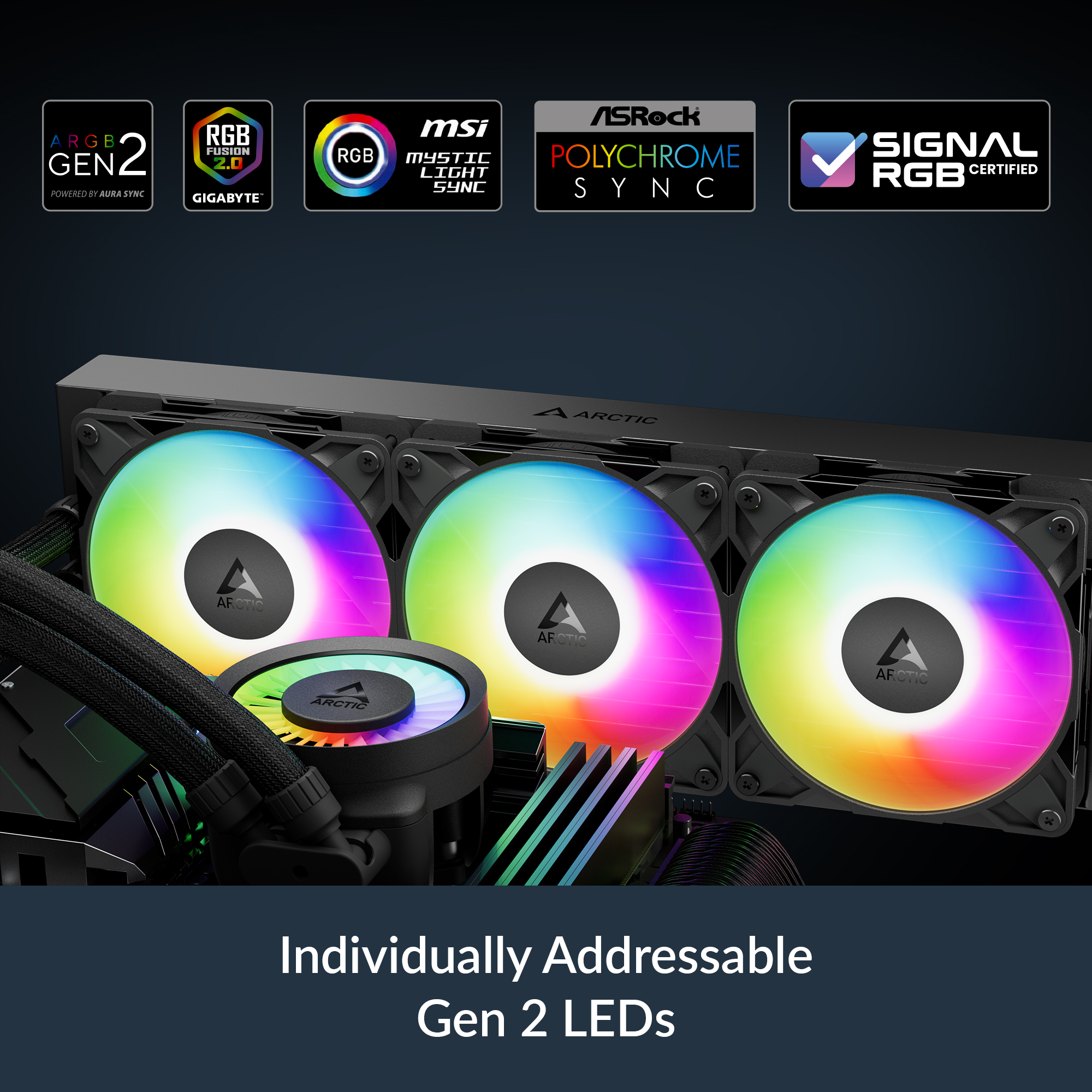 ARCTIC Liquid Freezer III Pro 420 A-RGB black PC Water Cooler AIO Cooling CPU - Afbeelding 9 van 9