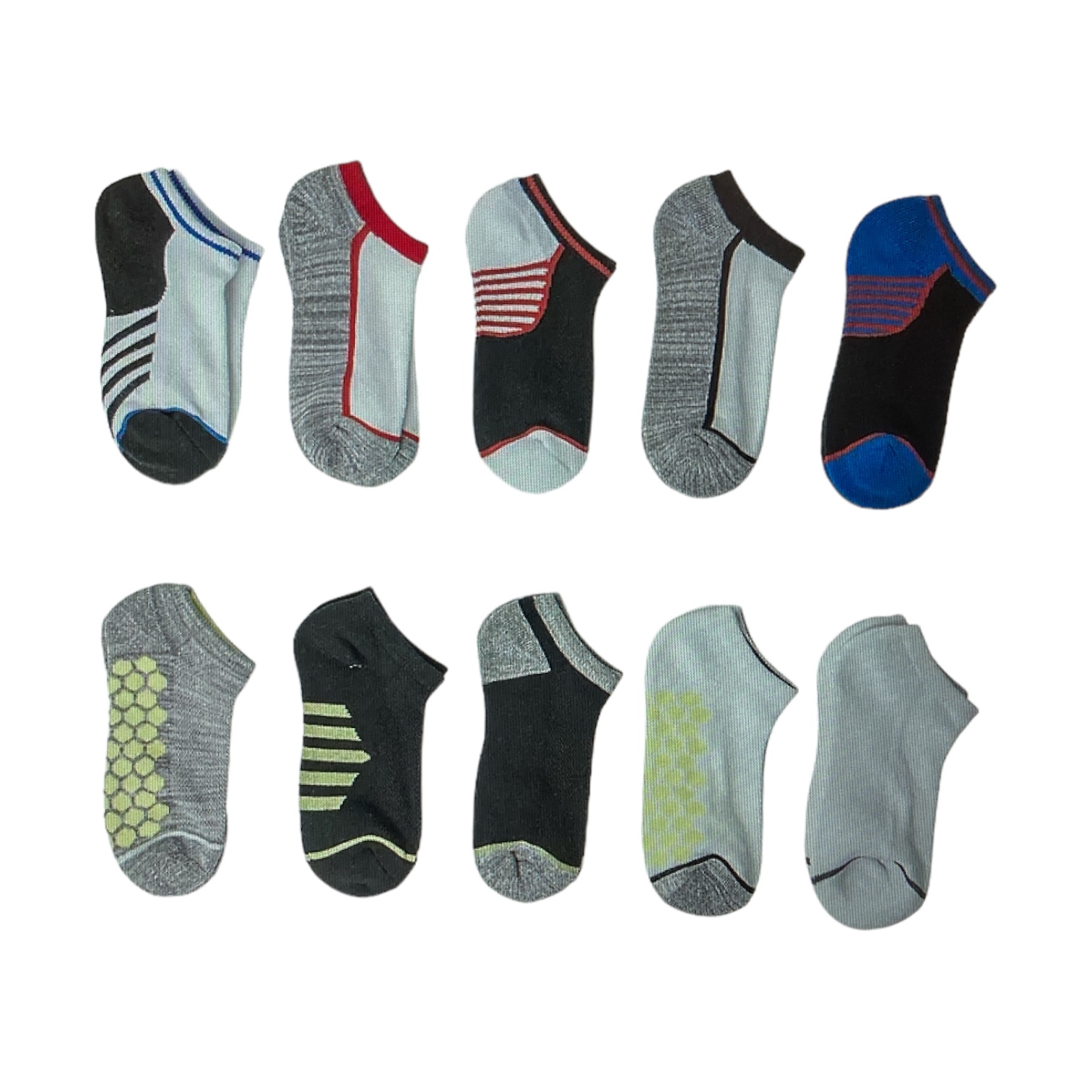 Member's Mark Boy's 10-Pack Ultra Lite Smooth Toe Seam No Show Socks - Picture 8 of 8