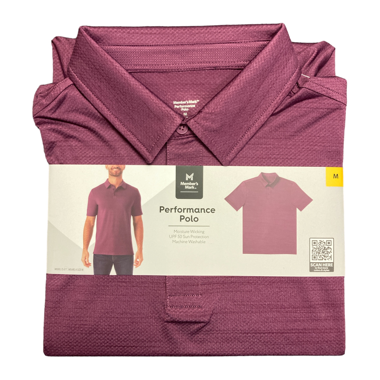 Polo de rendimiento member's Mark de manga corta que absorbe la humedad para hombre - Imagen 19 de 22