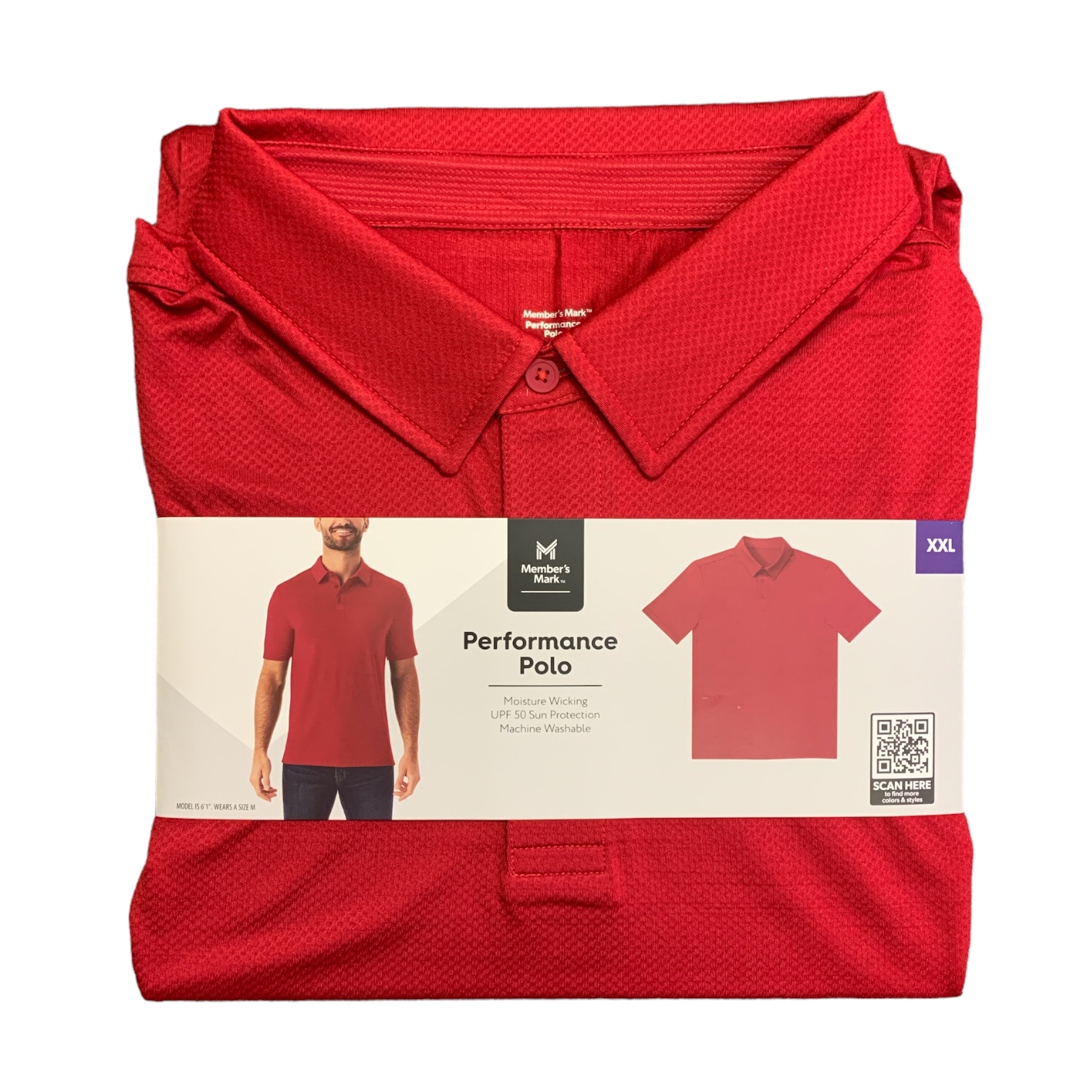 Polo de rendimiento member's Mark de manga corta que absorbe la humedad para hombre - Imagen 8 de 22